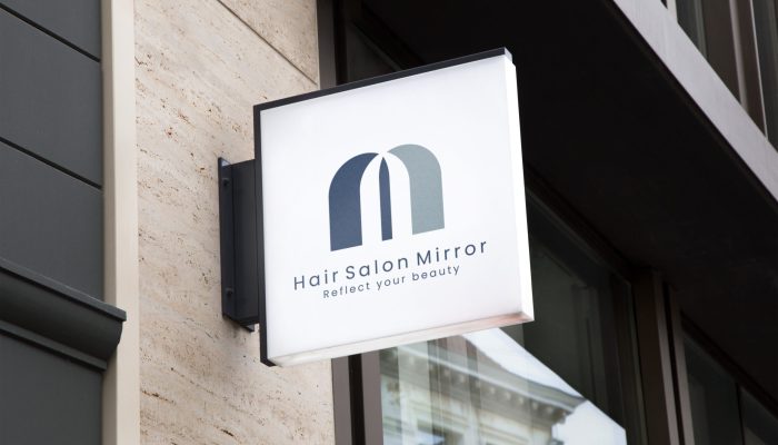 mirror01_Hanging Wall Sign MockUp 5